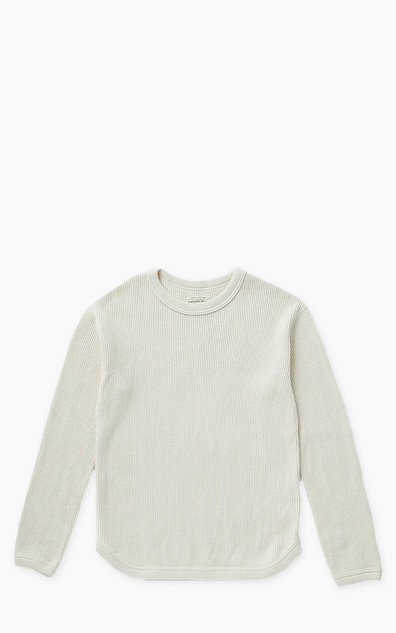 Fullcount 5964-22 Heavyweight Waffle Longsleeve T-Shirt Ecru