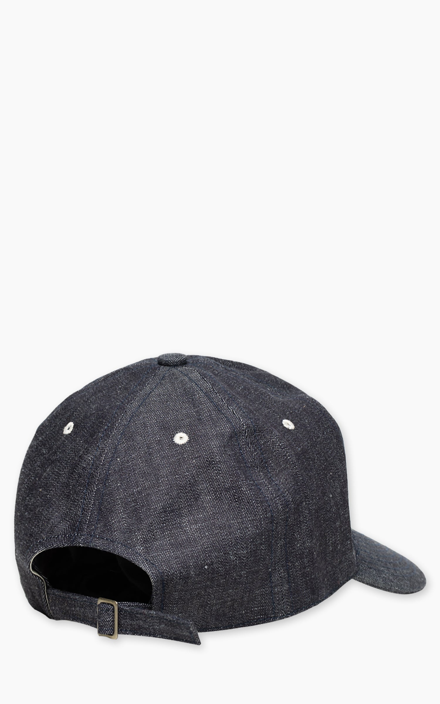 Fullcount 6 Panel Denim Baseball Cap 'F' Patch Indigo