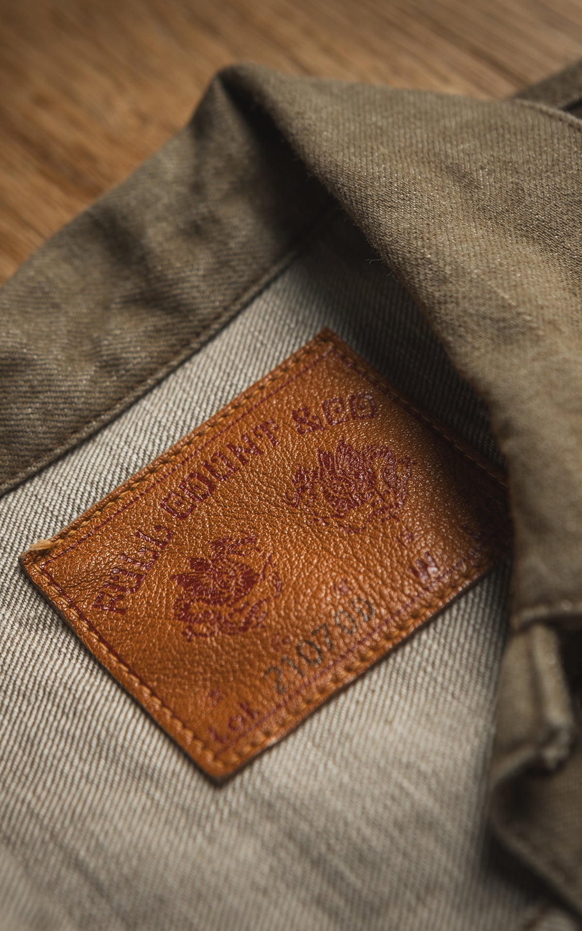Fullcount 2107OD Type 1 Selvedge Denim Jacket Olive Drab