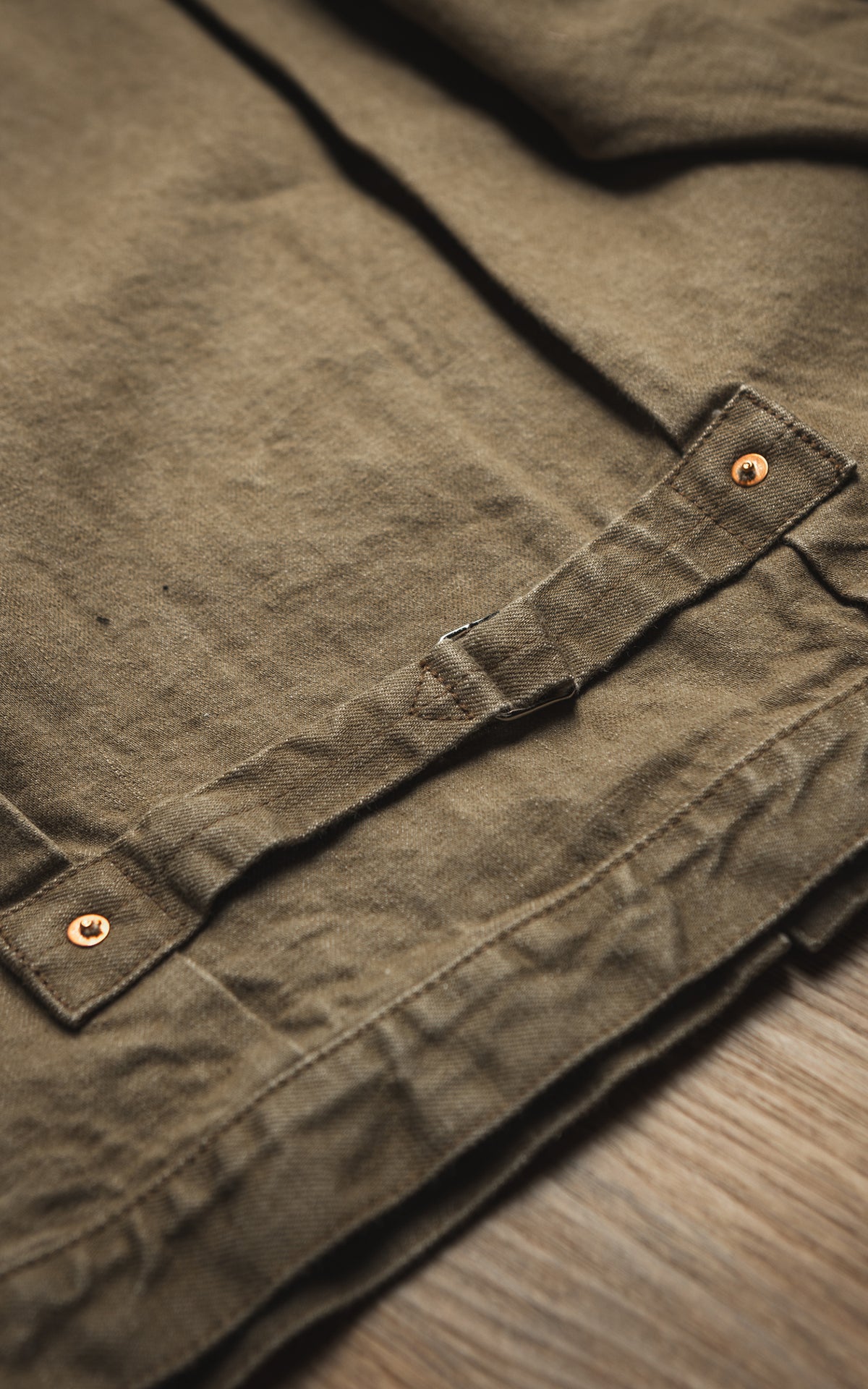 Fullcount 2107OD Type 1 Selvedge Denim Jacket Olive Drab
