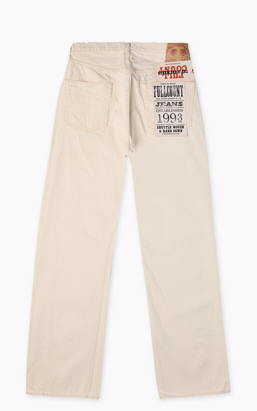 フルカウント　0105EC Wide Ecru Selvedge Denim Fullcount 0105EC Wide Ecru Selvedge Denim Ecru 13.7oz