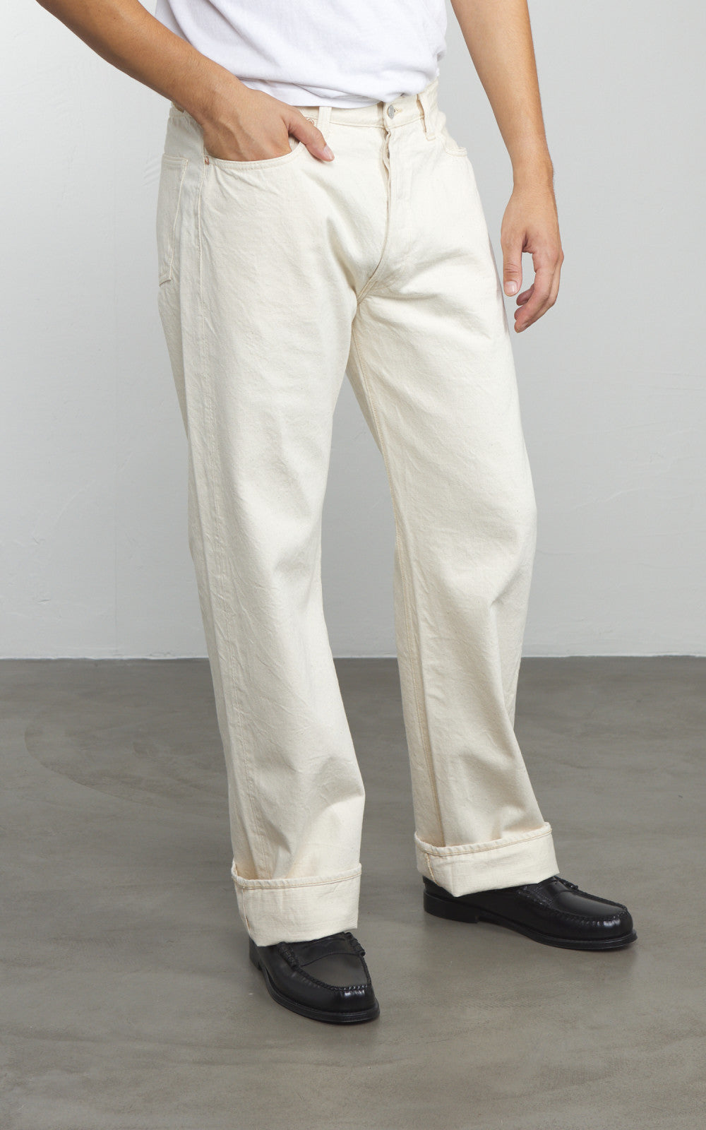 フルカウント　0105EC Wide Ecru Selvedge Denim Fullcount 0105EC Wide Ecru Selvedge Denim Ecru 13.7oz