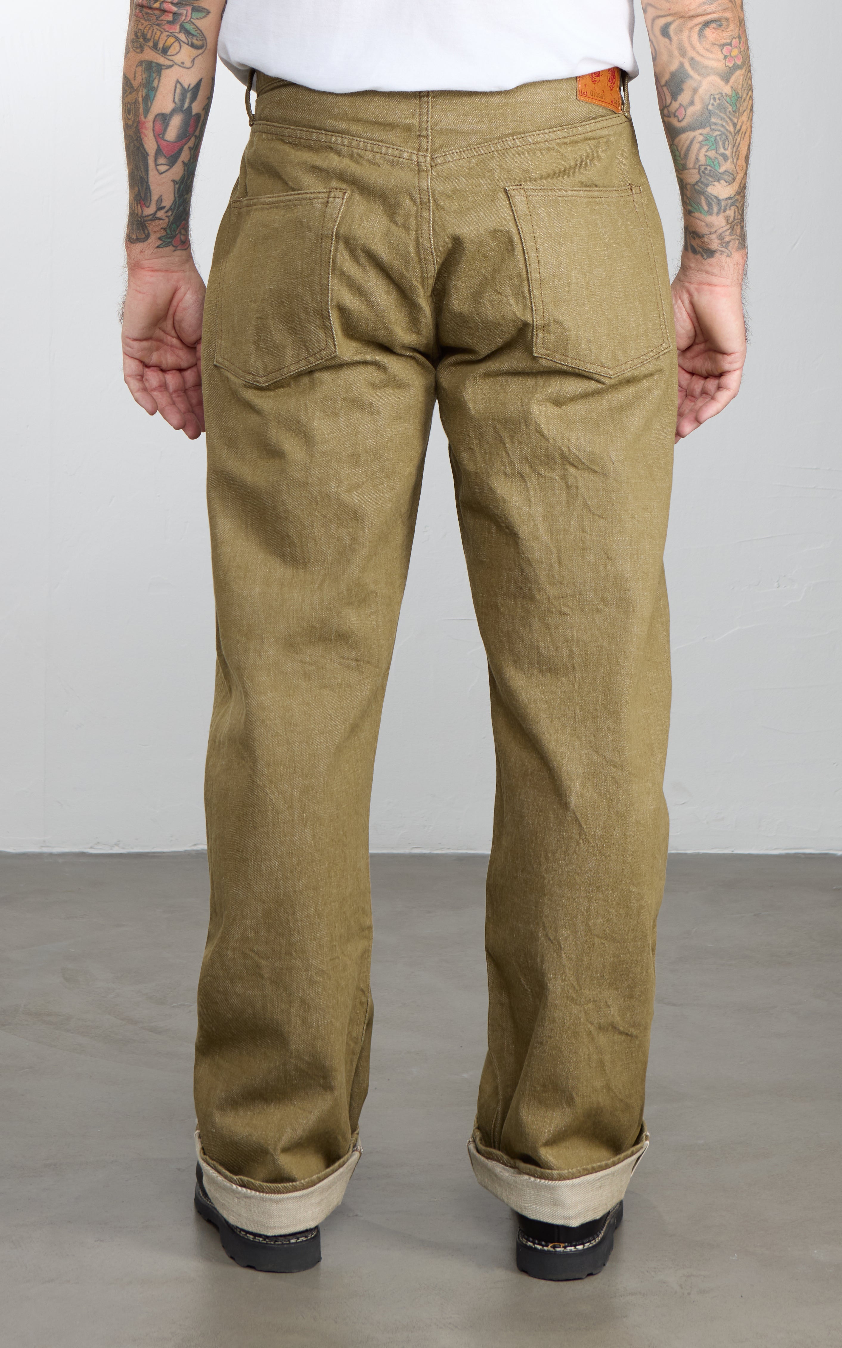 Fullcount 0105OD Wide Selvedge Denim Olive Drab