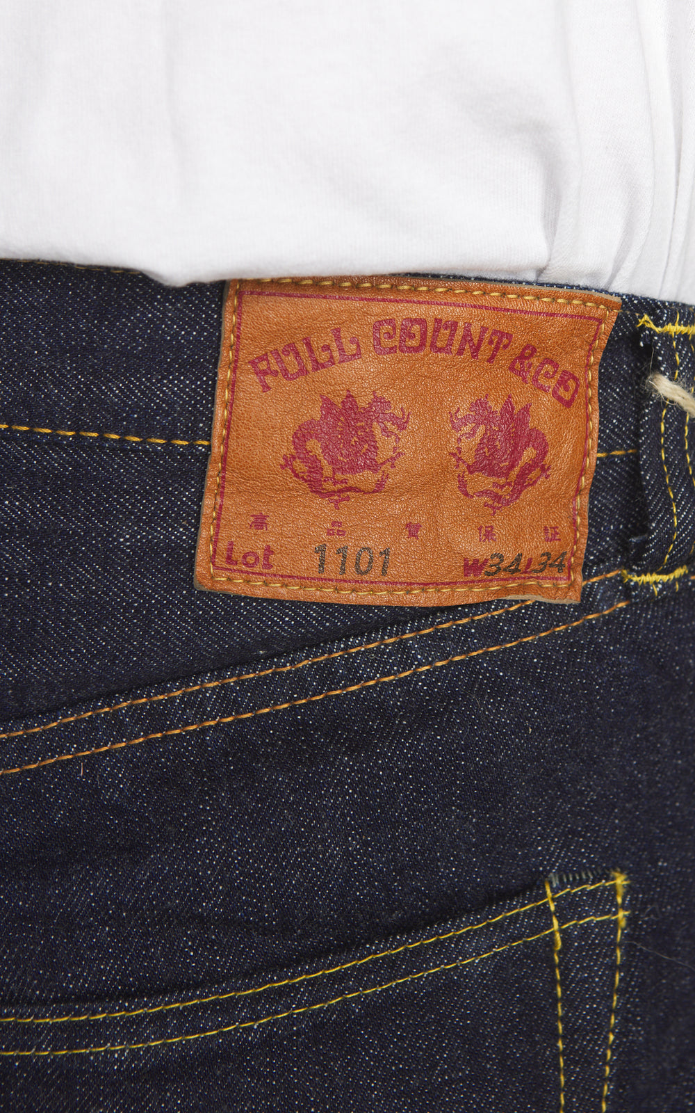 Fullcount 1101 Straight Selvedge Denim One Wash Indigo