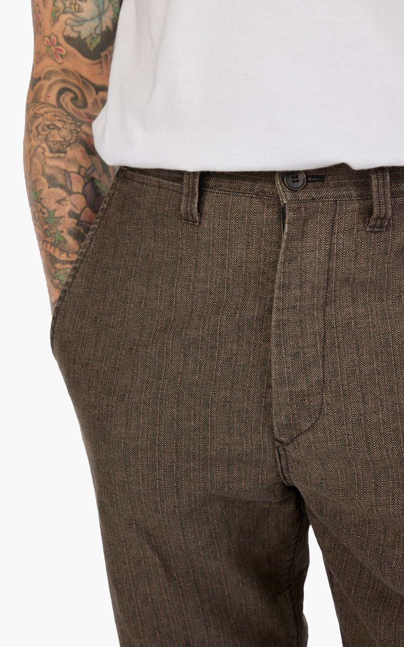 Fullcount 1128-2 Herringbone Moleskin Farmers Trouser Charcoal
