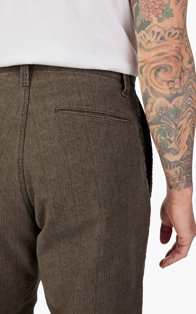 Fullcount 1128-2 Herringbone Moleskin Farmers Trouser Charcoal