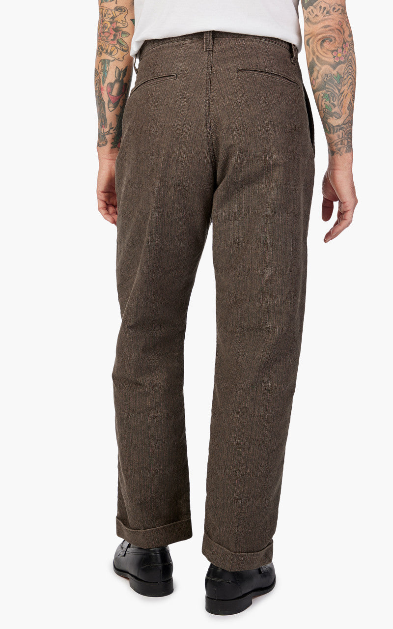 Fullcount 1128-2 Herringbone Moleskin Farmers Trouser Charcoal