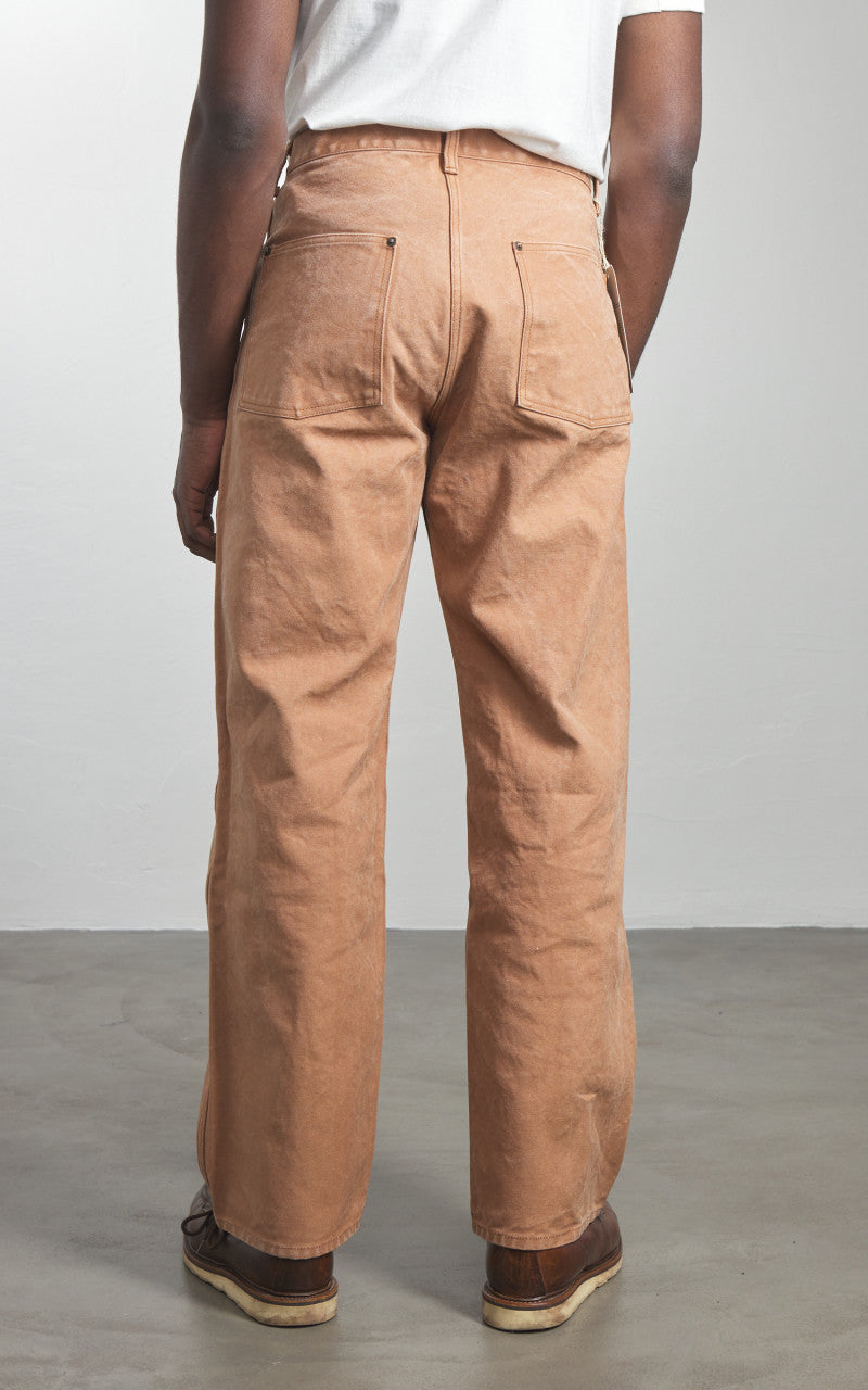 Fullcount 1129-6 Persimmon Tannin Dye Heavy Duck Work Pants Brown