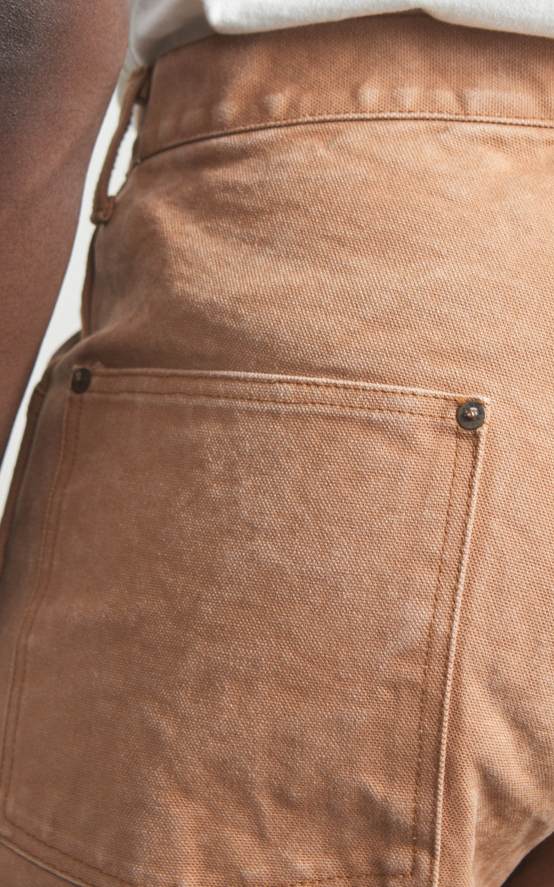 Fullcount 1129-6 Persimmon Tannin Dye Heavy Duck Work Pants Brown