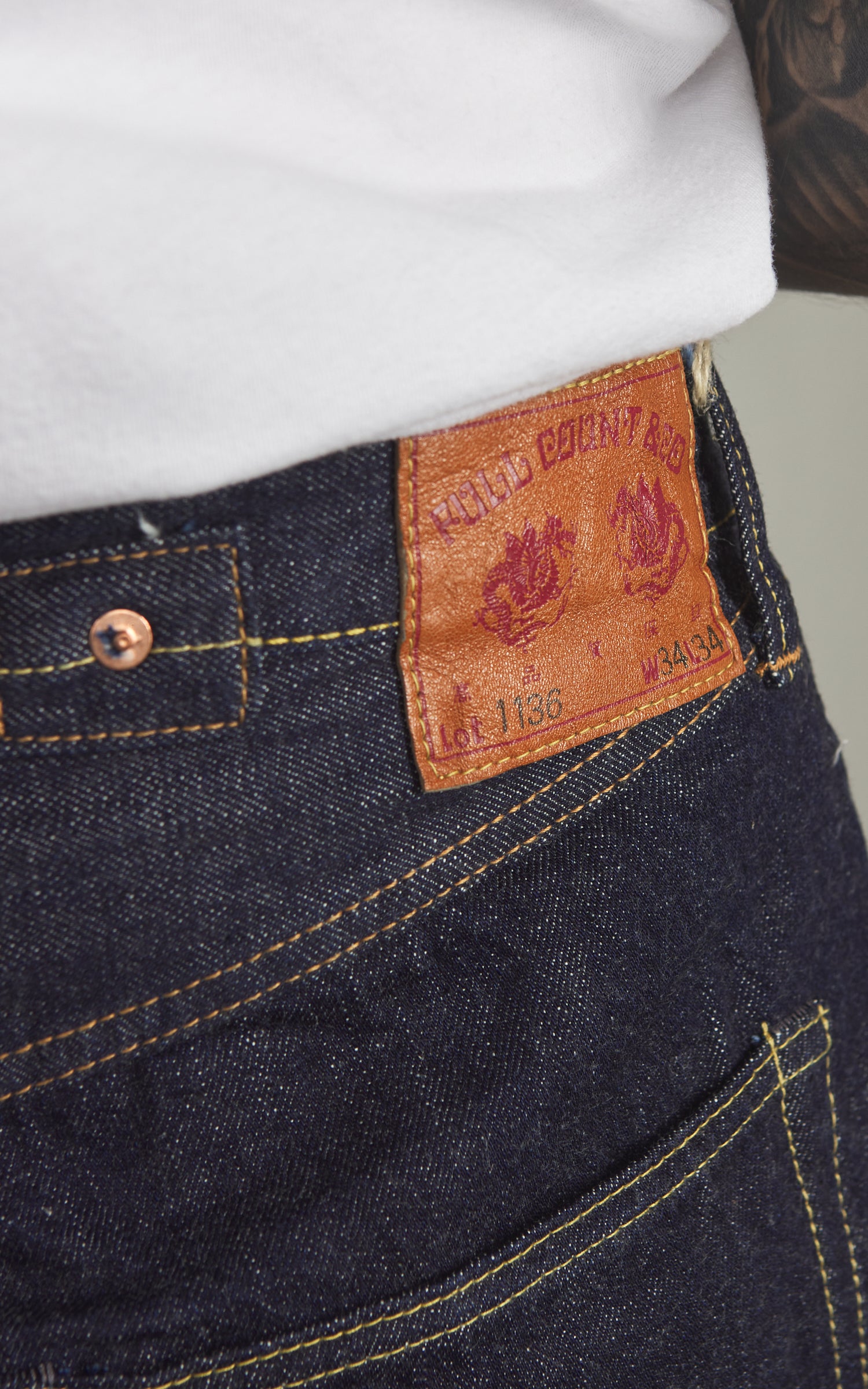 Fullcount 1136 Model 1937 Selvedge Denim One Wash Indigo