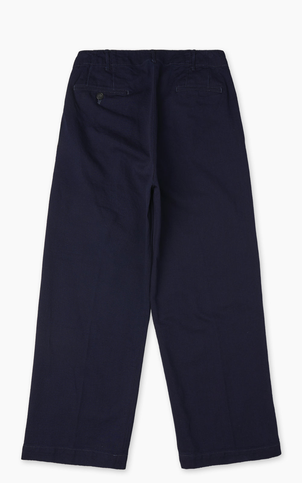 Fullcount 1146-1 Indigo Pique Wide Tuck Trouser Indigo Blue