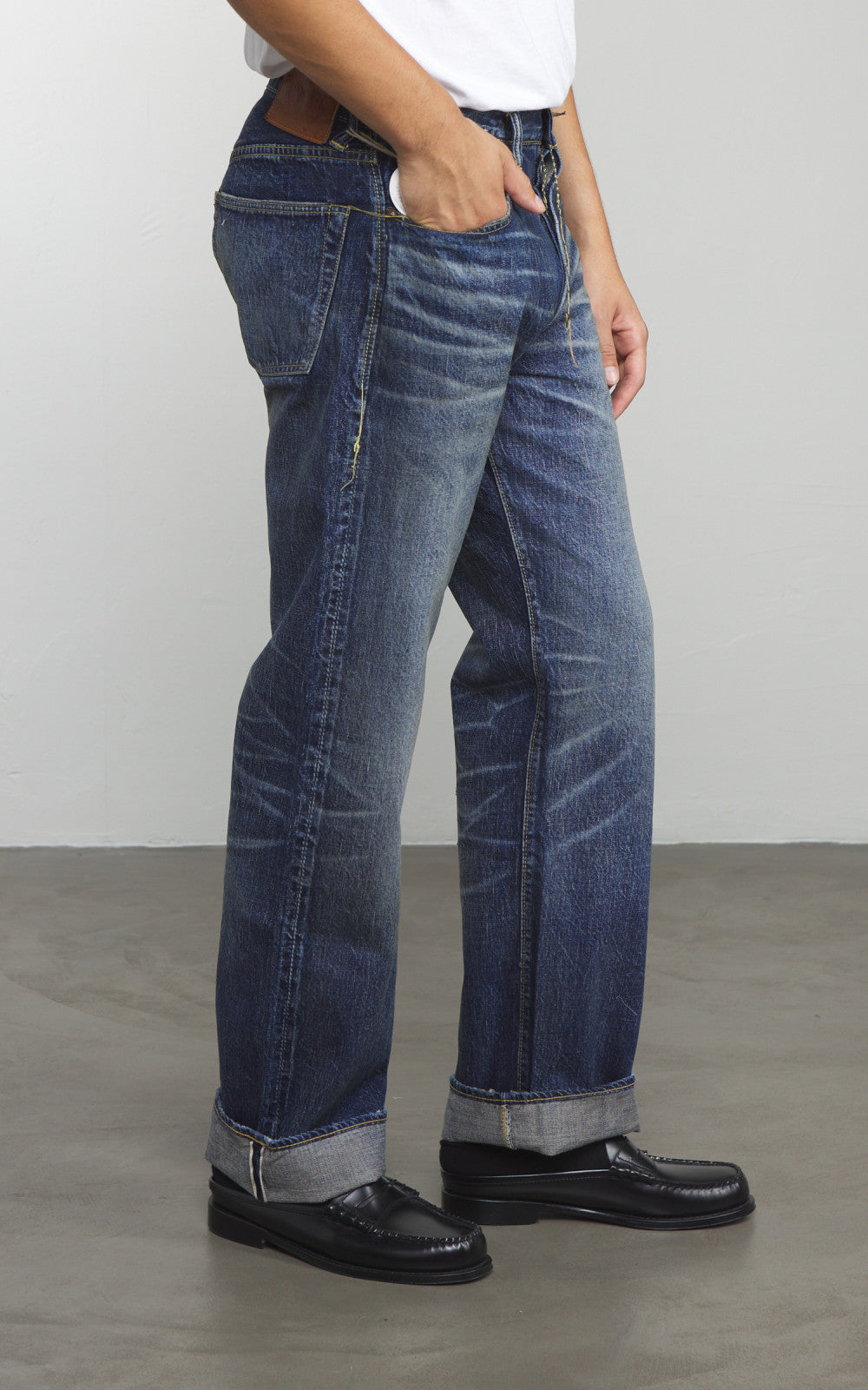 Fullcount 1353-S0105 Wide Denim "More Than Just Fear" Indigo Blue 13.7oz
