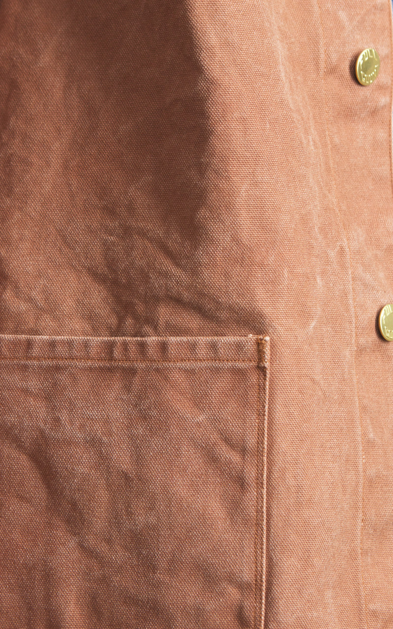 Fullcount 2015-12 Persimmon Tannin Dye Heavy Duck Chore Jacket Brown
