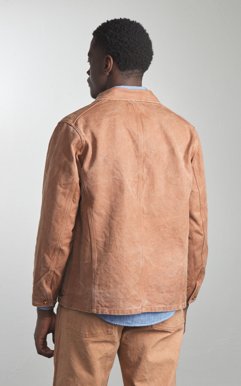 Fullcount 2015-12 Persimmon Tannin Dye Heavy Duck Chore Jacket Brown