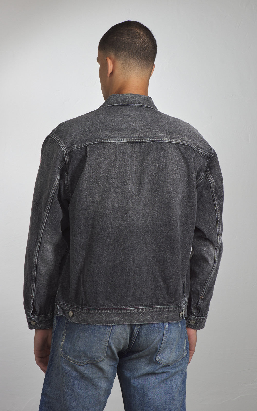 Fullcount 2102BKHW Type 2 Selvedge Denim Jacket Dartford Black