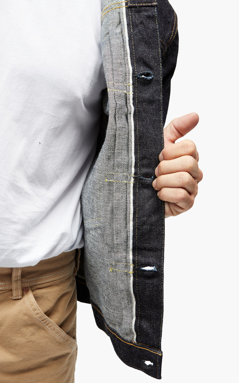 Fullcount 2107XXW Type 1 Selvedge Denim Jacket Heavy Ounce One Wash Indigo