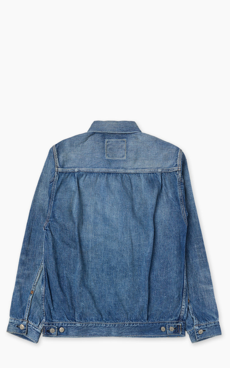 Fullcount 2978-2102SS Type 2 Super Smooth Dartford Washed Selvedge Denim Jacket Indigo Blue