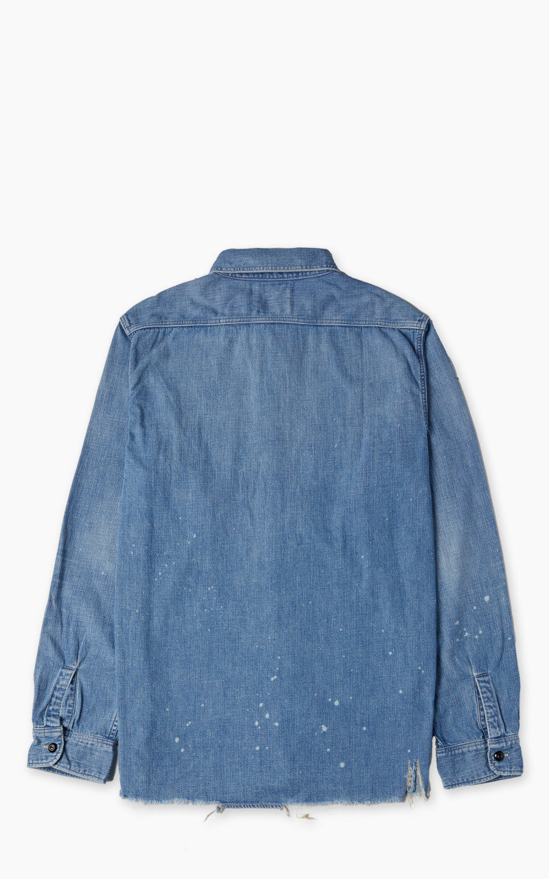 Fullcount 4890HW-24 Denim Work Shirt Used Wash