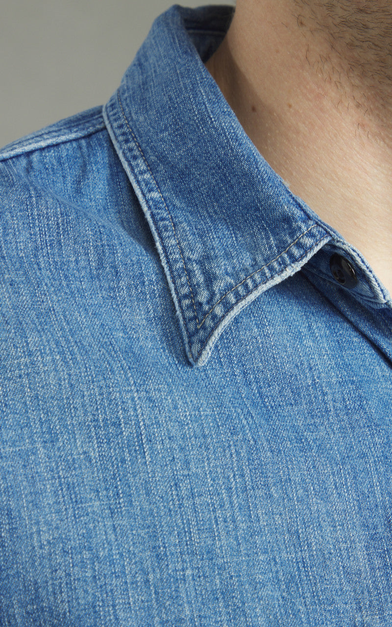 Fullcount 4890HW-24 Denim Work Shirt Used Wash