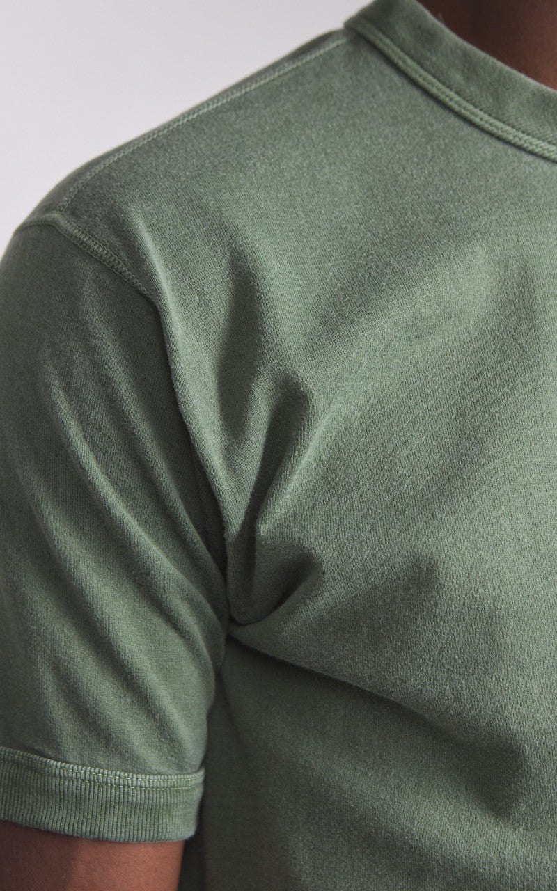 Fullcount 5222-25 Flat Seam Heavyweight T-Shirt Pigment Dyed Evergreen