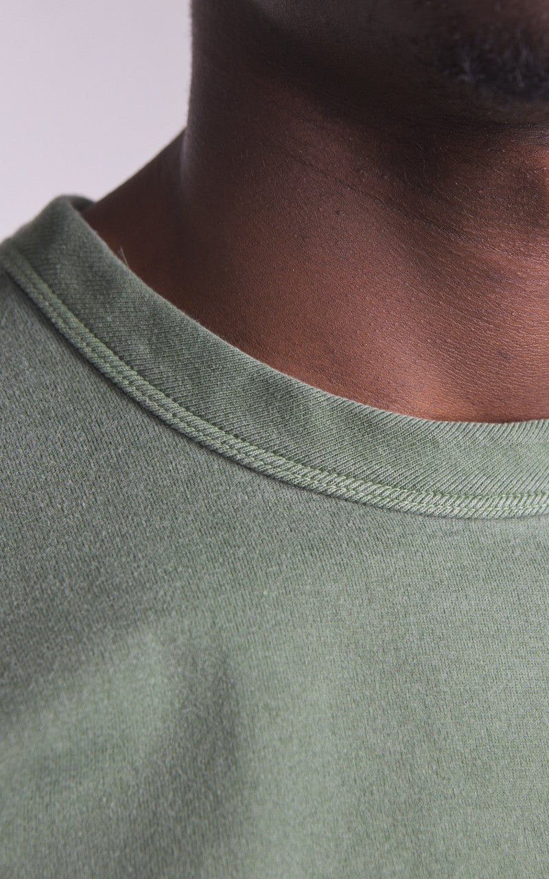 Fullcount 5222-25 Flat Seam Heavyweight T-Shirt Pigment Dyed Evergreen