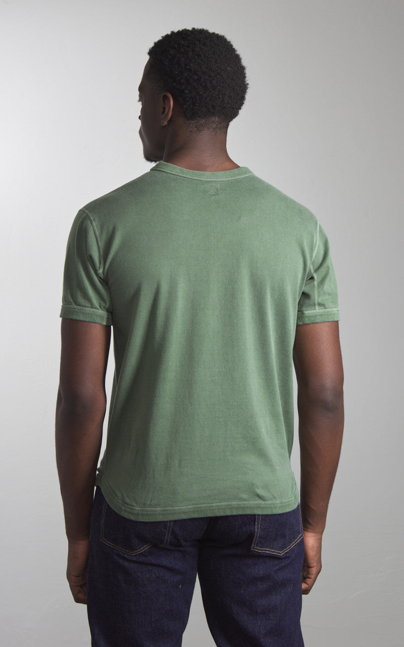 Fullcount 5222-25 Flat Seam Heavyweight T-Shirt Pigment Dyed Evergreen