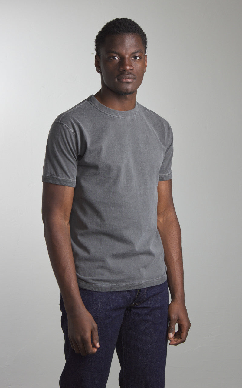 Fullcount 5222-25 Flat Seam Heavyweight T-Shirt Pigment Dyed Ink Black