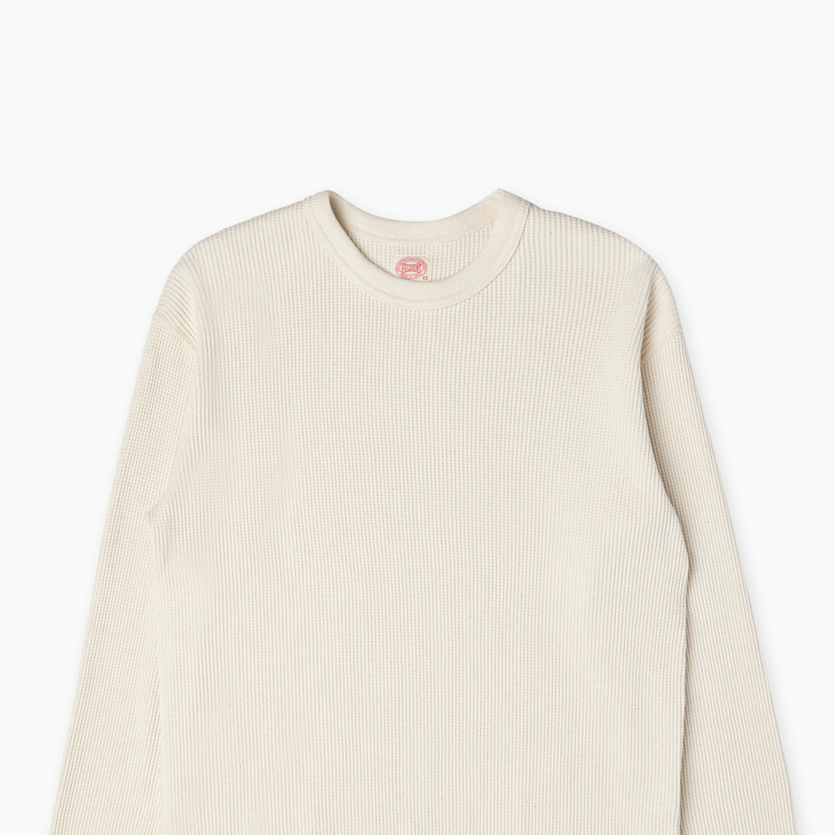 Fullcount 5964-22 Heavyweight Waffle Longsleeve T-Shirt Ecru