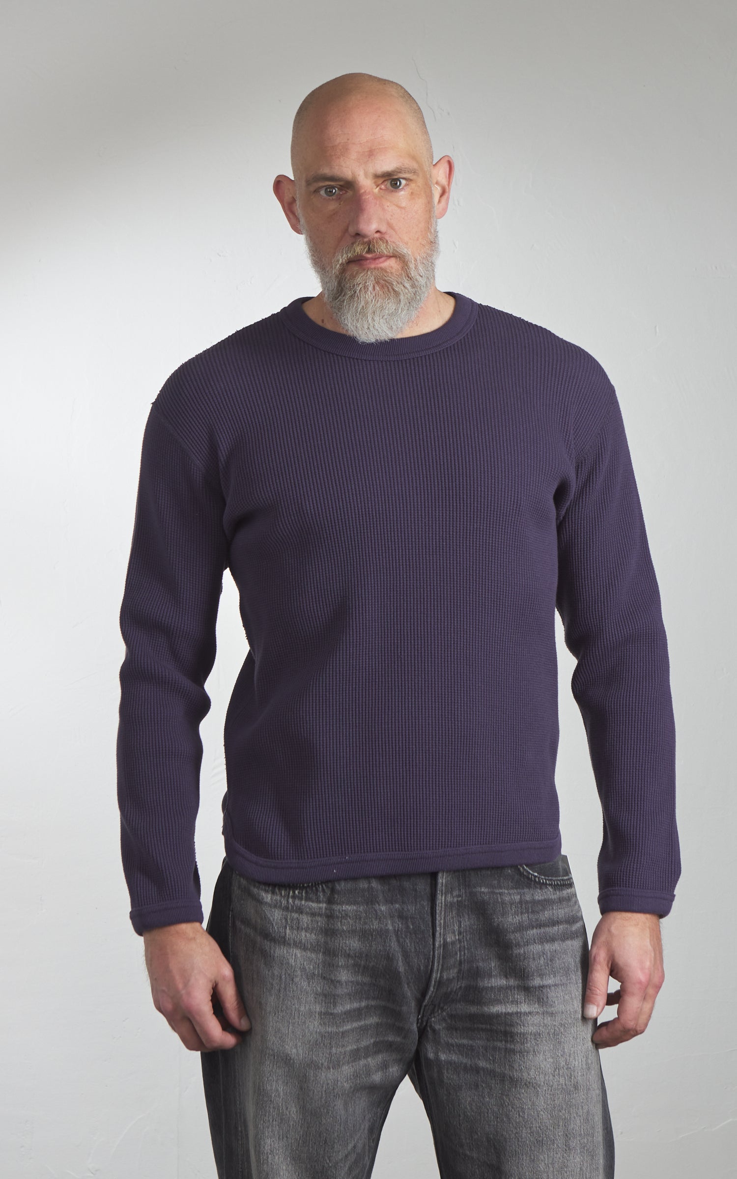 トップス FULLCOUNT 5964 Heavyweight Longsleeve 44 5964-22 - Heavyweight Waffle Long Sleeve T-Shirt - – FULLCOUNT