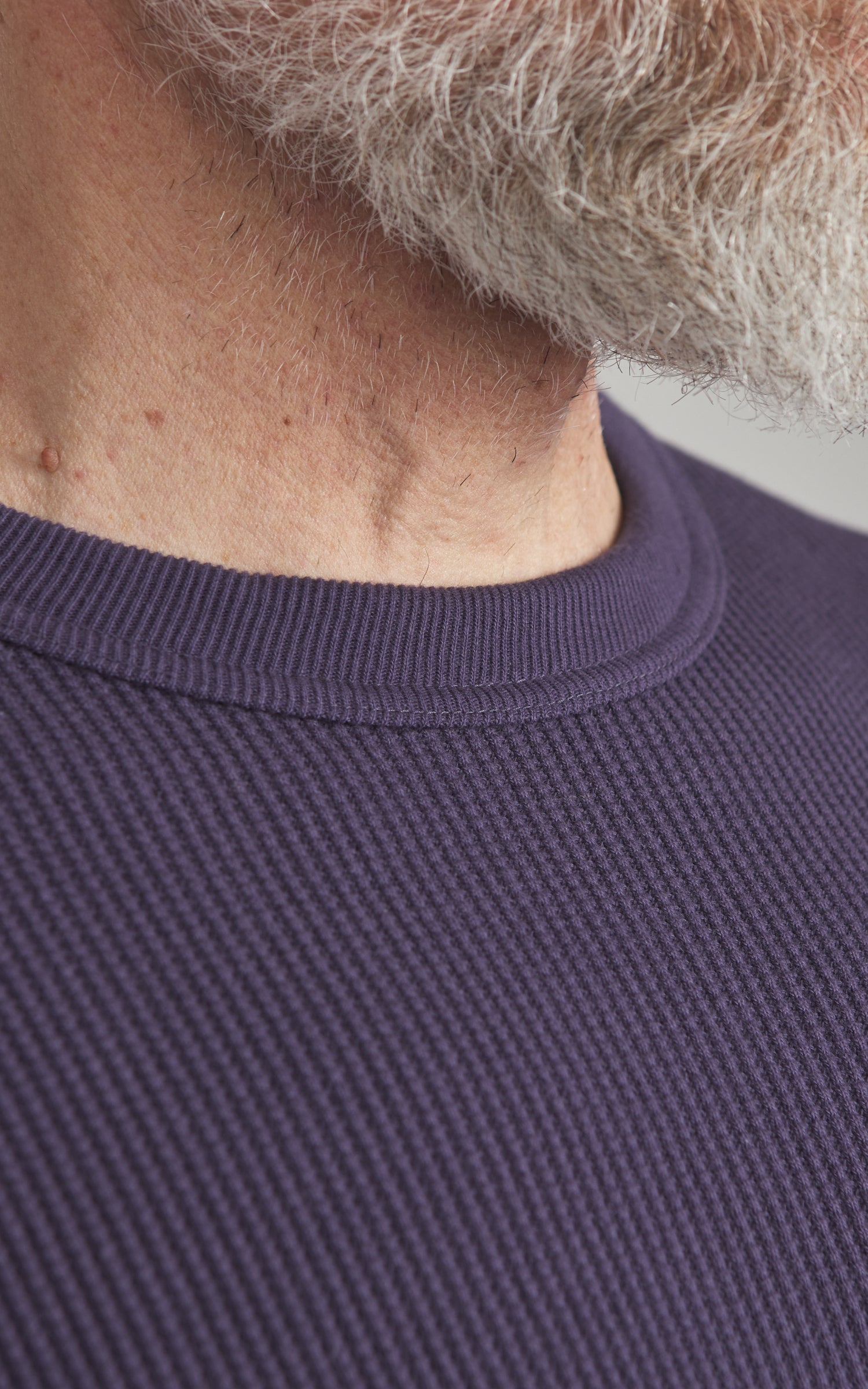 Fullcount 5964-25 Heavyweight Waffle Longsleeve T-Shirt Egg Plant