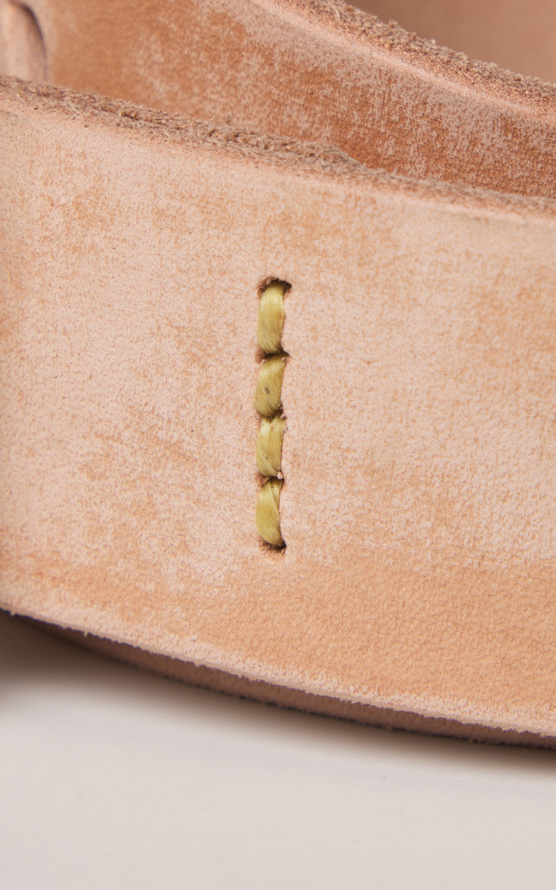 Fullcount 6211 Wild Leather Garrison Belt Natural