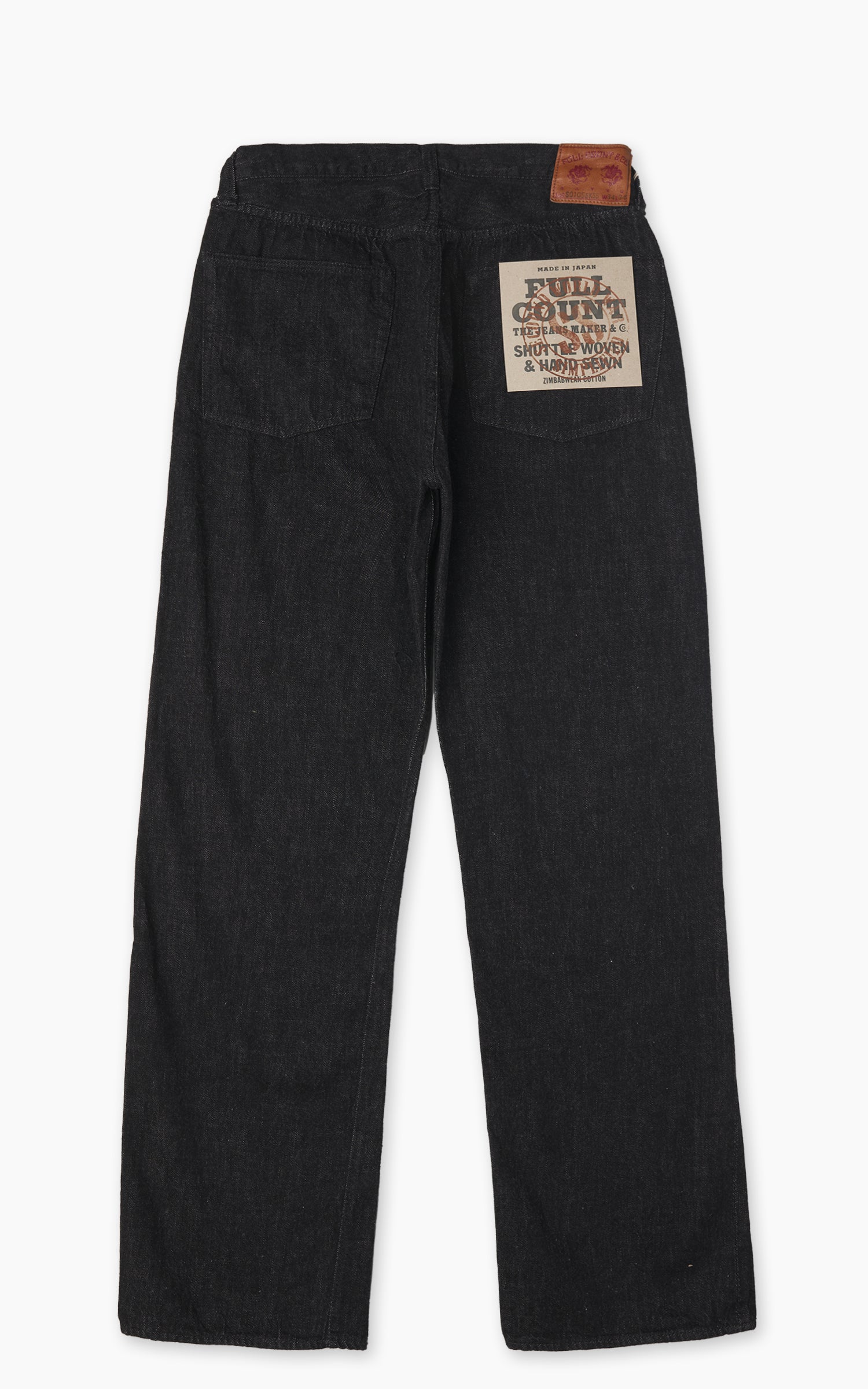 Fullcount S0105BKSSW WWII Model Denim Pants One Wash Black 11.5oz