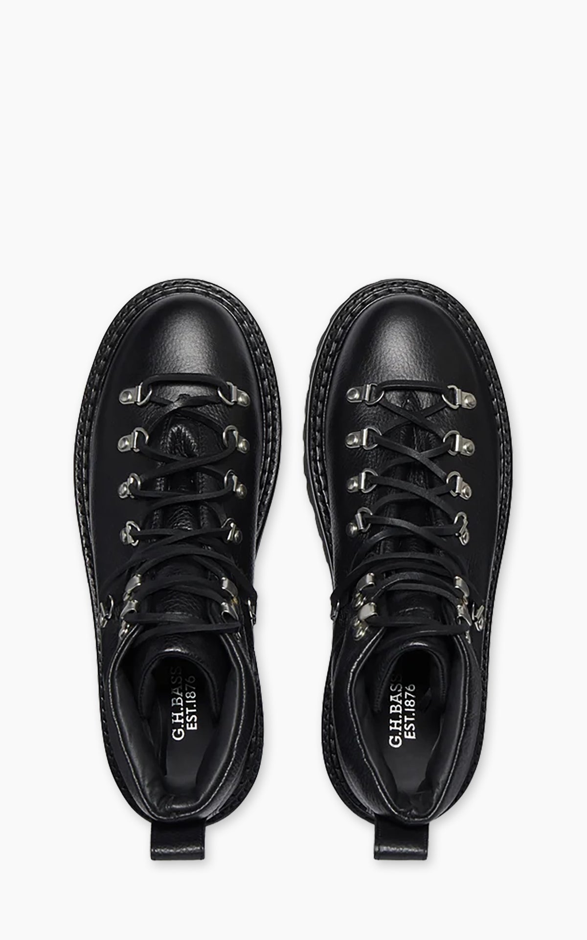 G.H. Bass Mason Alpine Boots Leder Schwarz