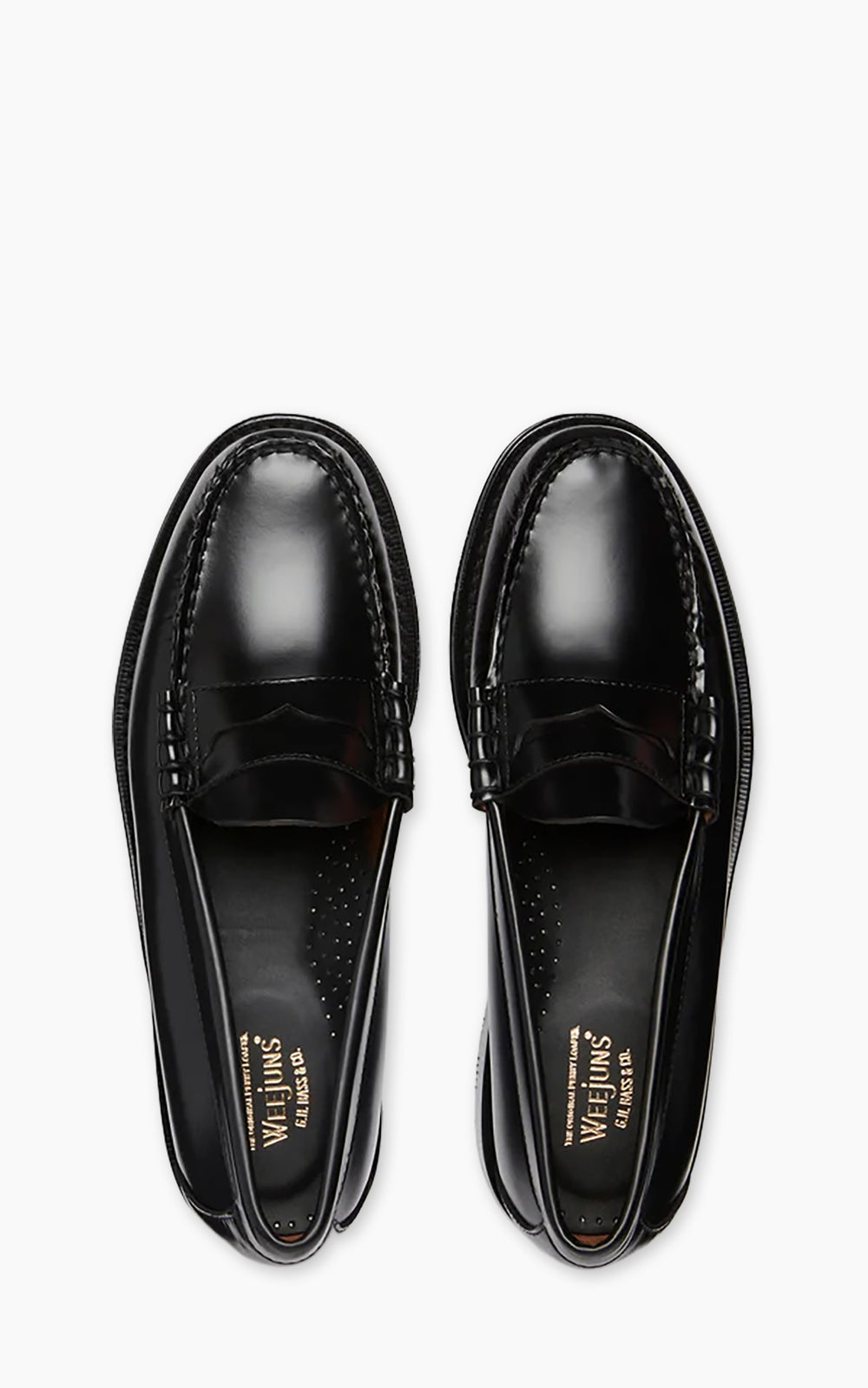 G.H. Bass Weejuns Larson Penny Loafers Leather Black