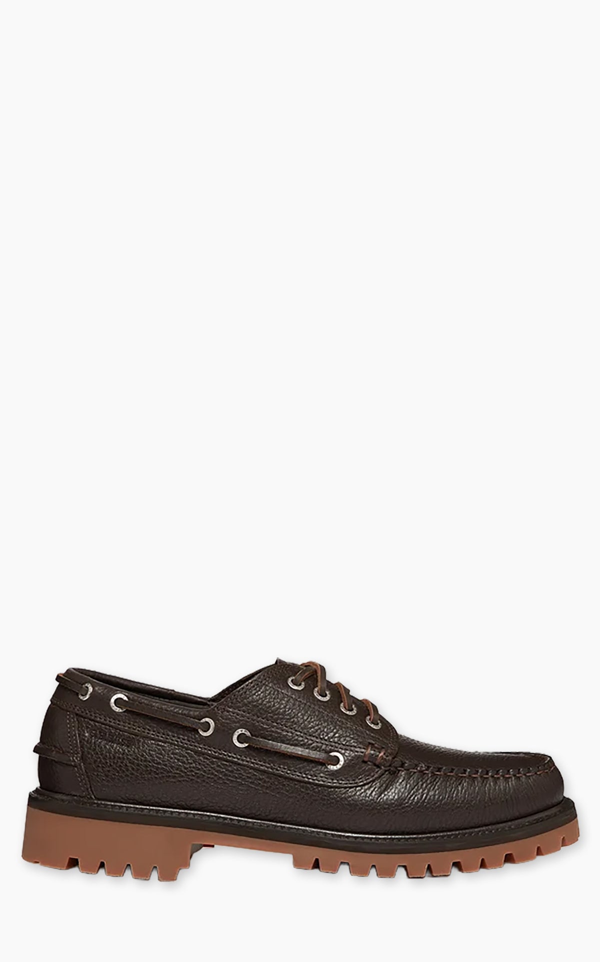 G.H. Bass Ranger Camp Moc Tumbled Leather Dark Brown