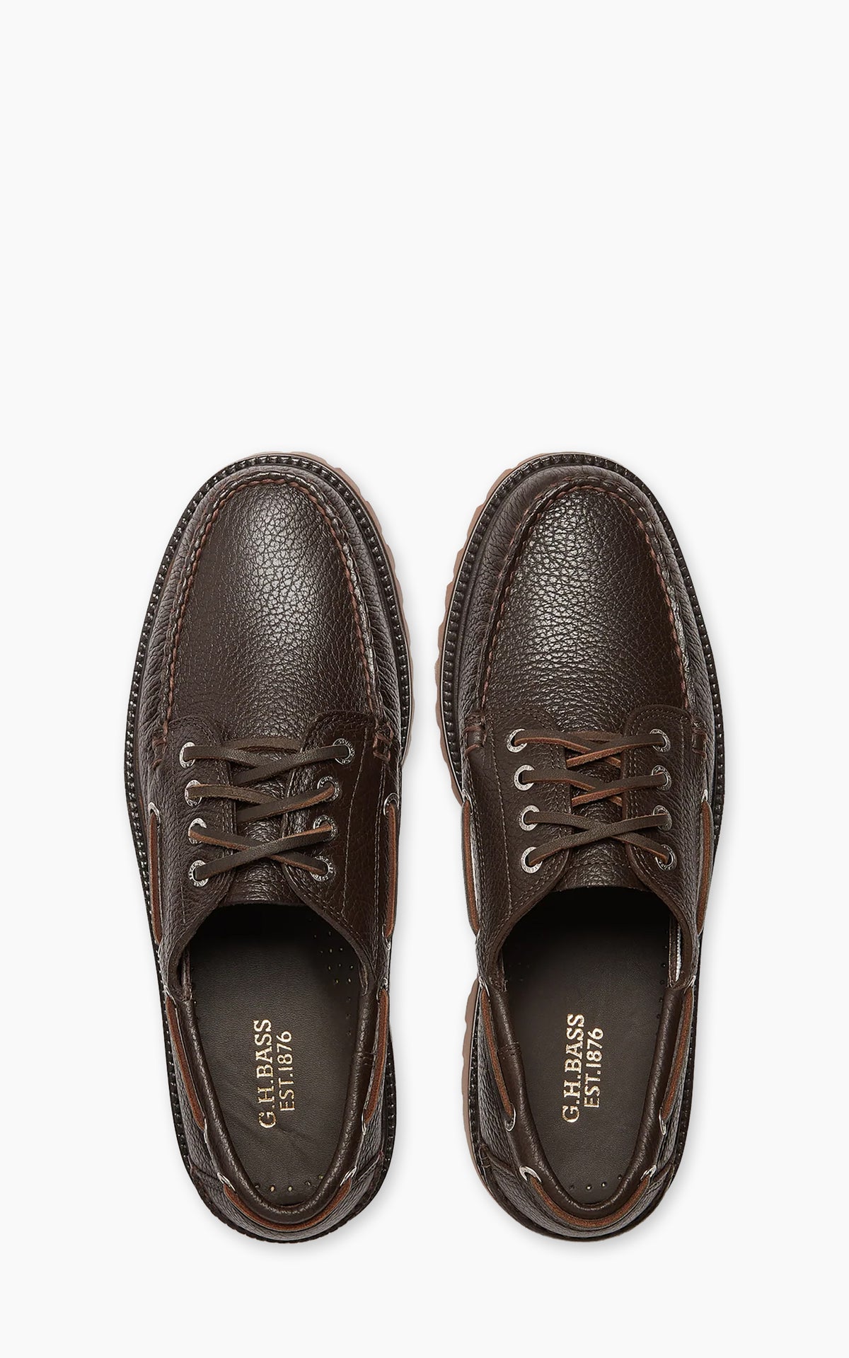 G.H. Bass Ranger Camp Moc Tumbled Leather Dark Brown