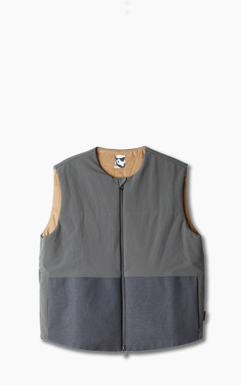 Gr10k IBQ® Padded Asfalt Padded Vest Asfalt Grey