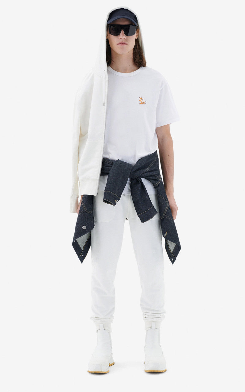 Maison Kitsuné Chillax Fox Patch Classic T-Shirt White