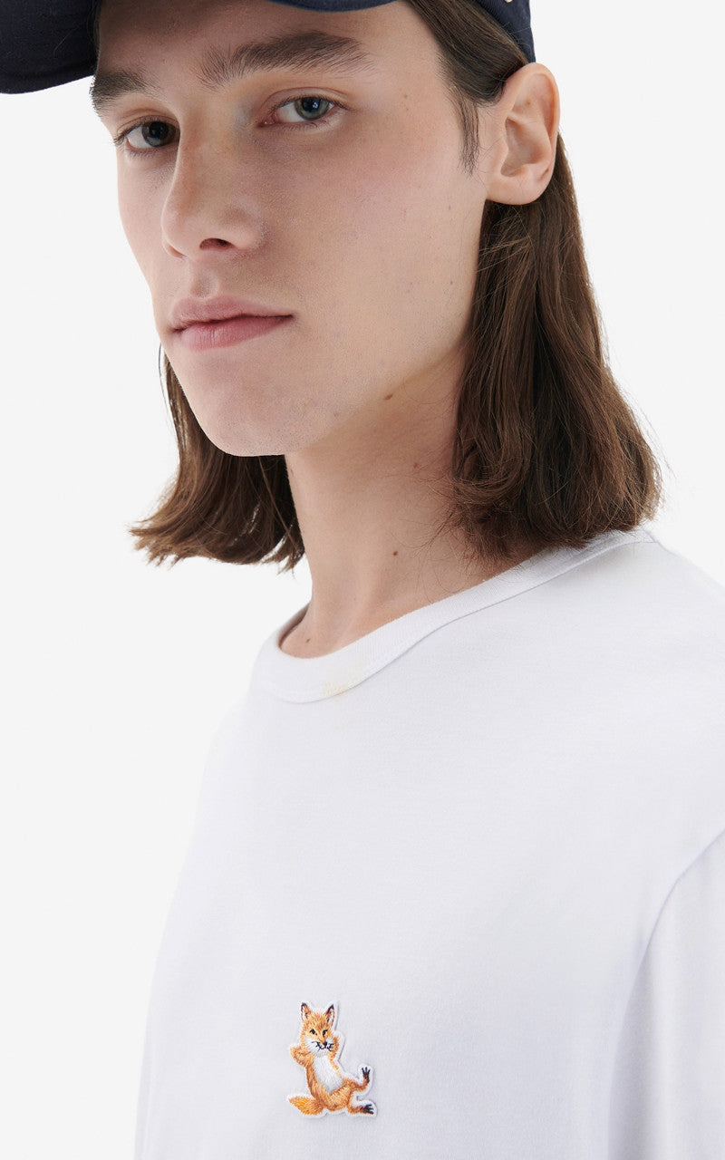 Maison Kitsuné Chillax Fox Patch Classic T-Shirt White
