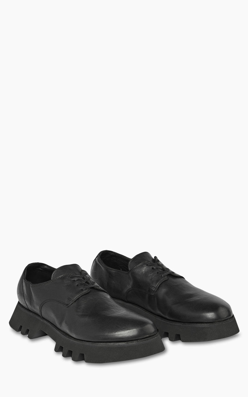 Guidi ZO02V Zoomorphic Derby Leather Black
