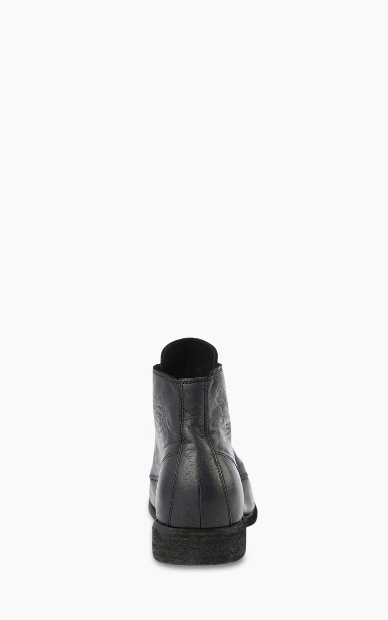 Guidi 993 Leather Laced Up Ankle Boot Black