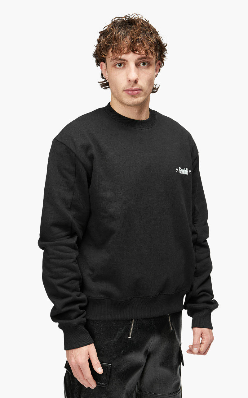 GmbH Berg Crewneck W Screensprint Black