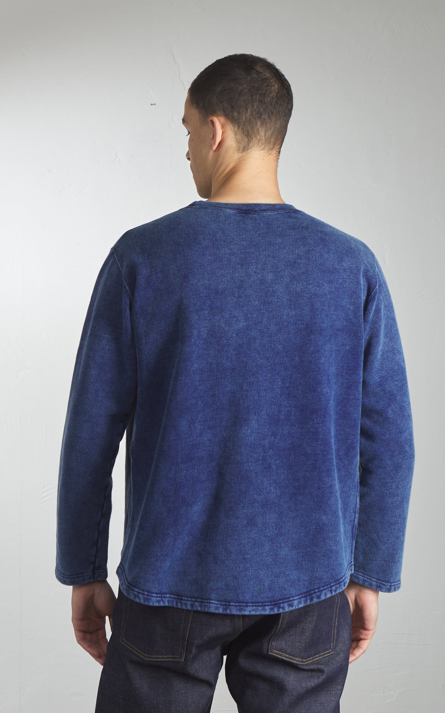 トップス Good On ROUGH CREW SWEAT Good On Rough Crew Sweatshirt Indigo Shave