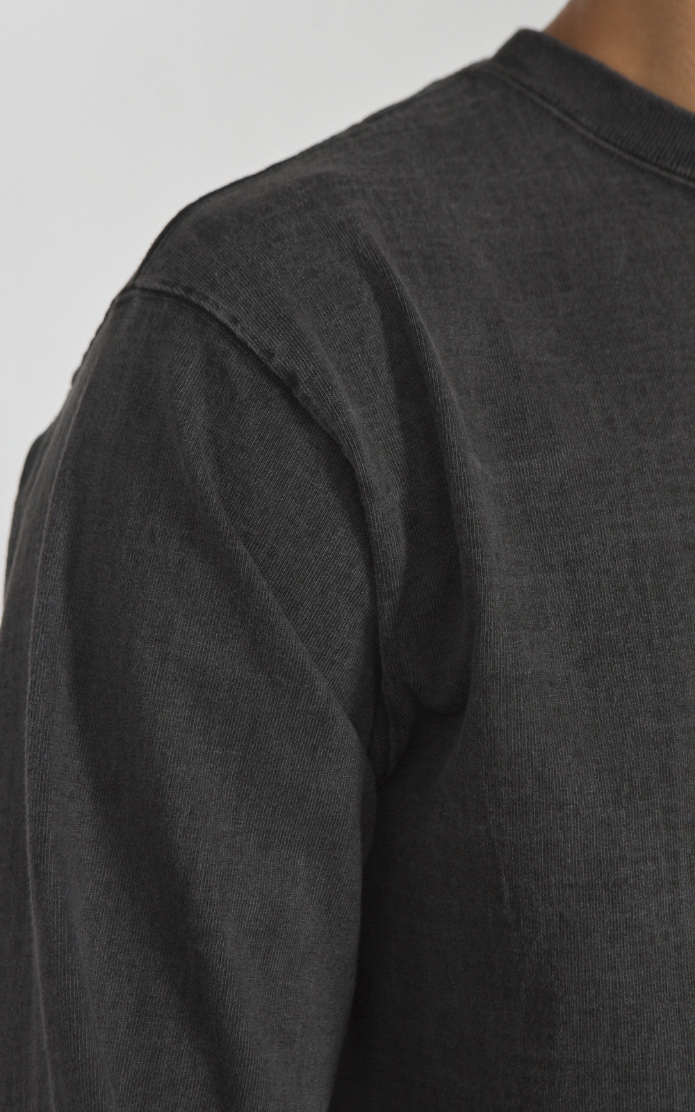 Good On Heavy Jersey L/S Crew T-Shirt P-Black