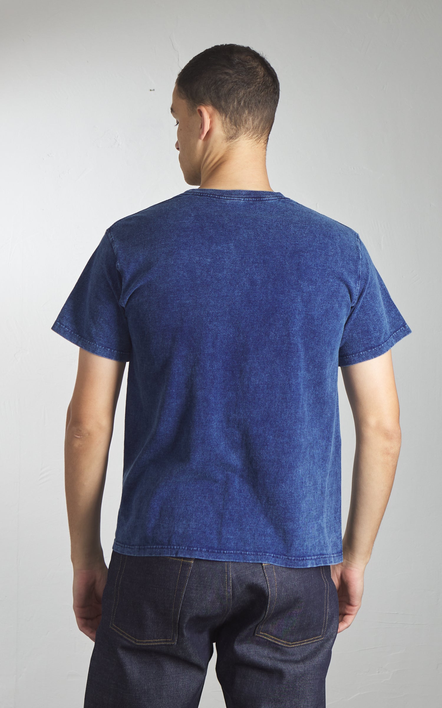 Good On S/S Crew T-Shirt Indigo Shave