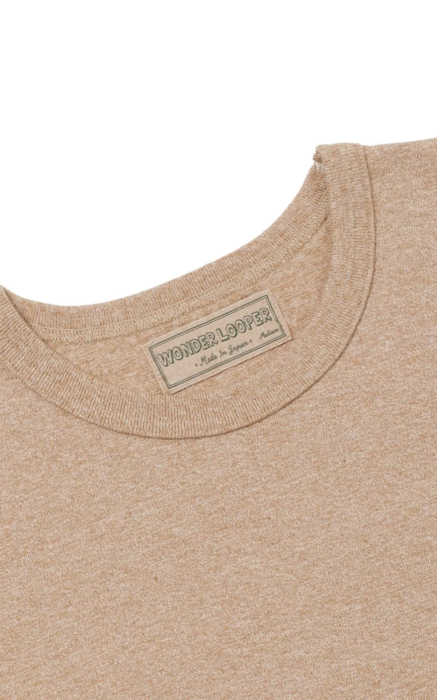 Wonder Looper Grandrelle Foxfibre® Tsuriami T-shirt Coyote 70 x Ecru