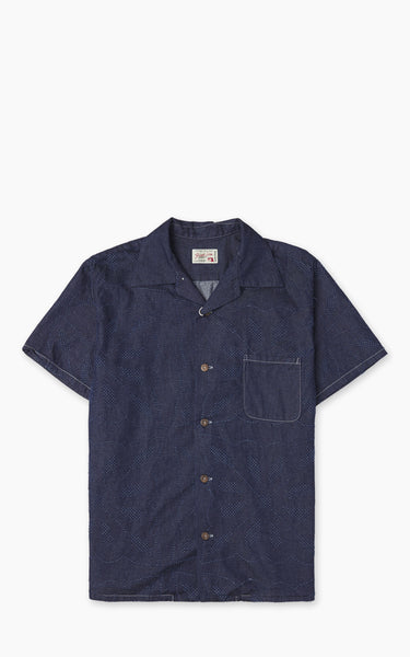Graph Zero Aloha Shirt Flowers Indigo