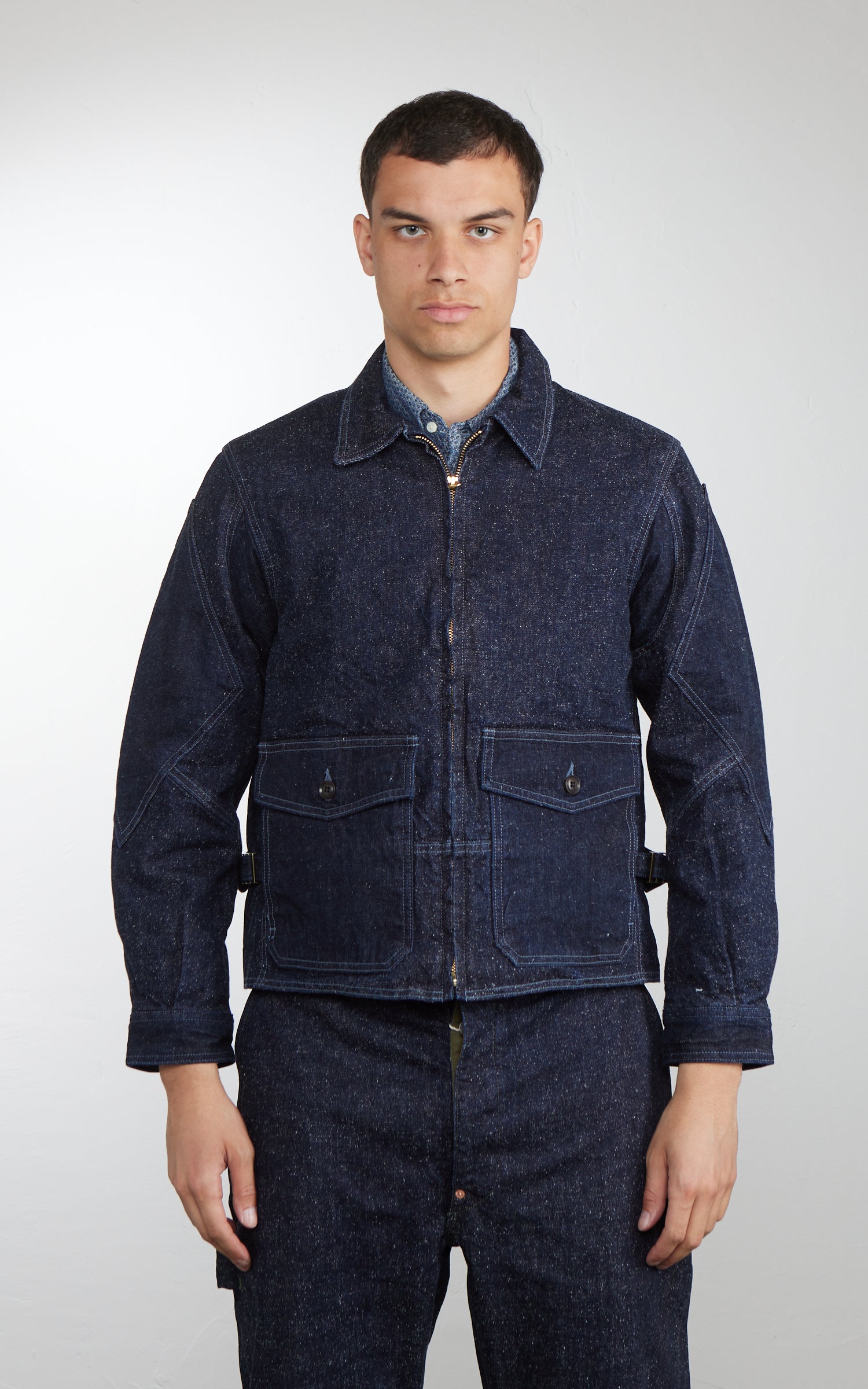 Graph Zero G8 Flight Jacket Denim Indigo