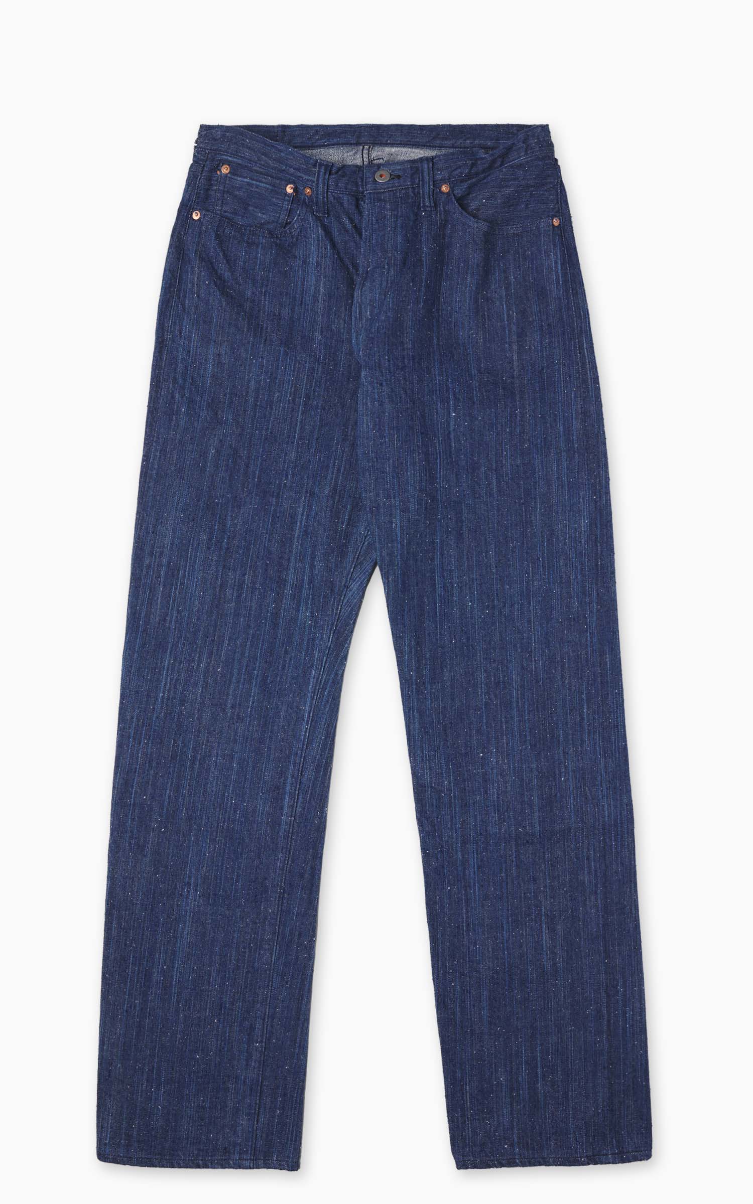 Graph Zero Skein Dyed Slim Straight Jeans Indigo 15oz