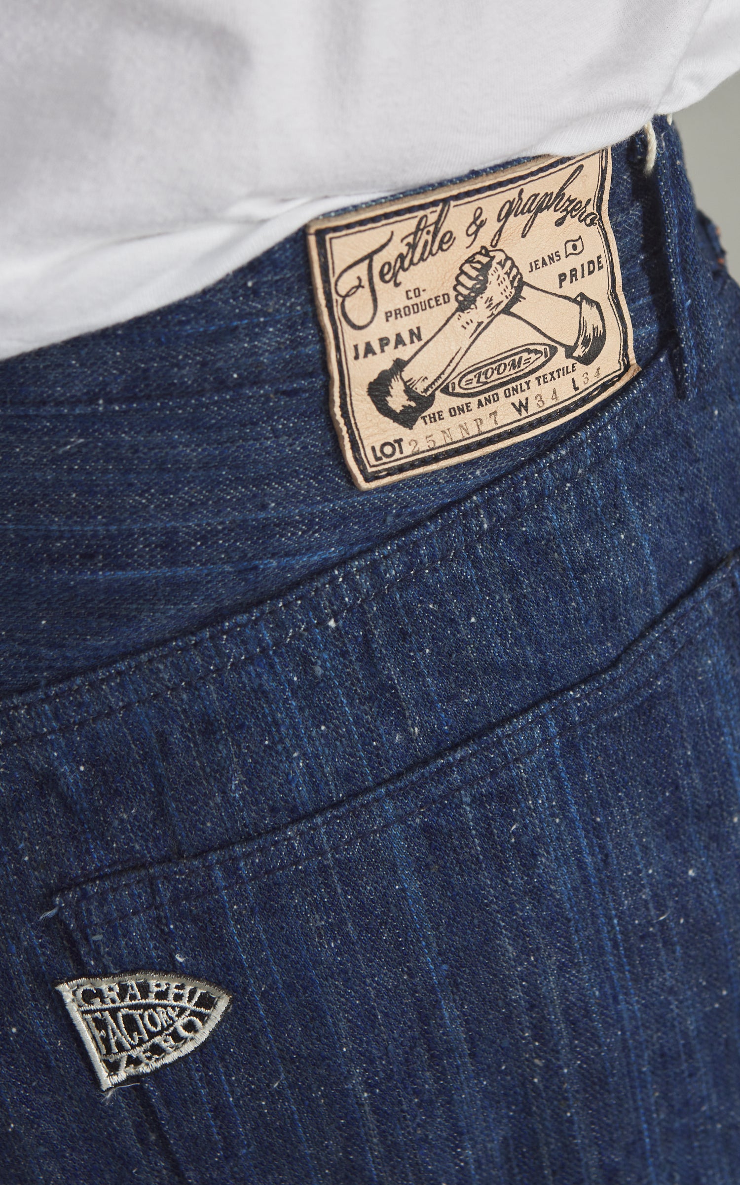 Graph Zero Natural Dyed Regular Straight Jeans Natural Indigo 13oz